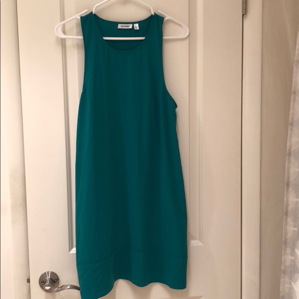 Ladies green short dress